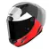 Nolan X-804 Rs Ultra Carbon Blocco Grey Red Красный