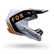 Fox V1 Noble Мотошлем Black White Белый