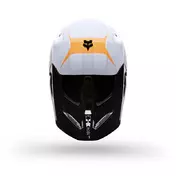 Fox V1 Noble Мотошлем Black White Белый