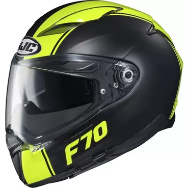 Hjc F70 Mago Мотошлем Black Yellow Желтый
