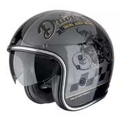 SCORPION Belfast EVO Drive Fast jethelm Silver / Black / Gold
