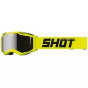 Moto Cross Enduro Mask Shot ASSAULT 2.0 SOLID Iridium Fluo Yellow
