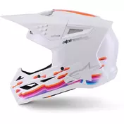 Alpinestars SM3 Force Youth Motocross Enduro Мотошлем ECE06 Gloss White