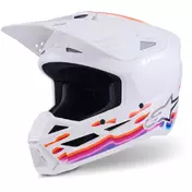 Alpinestars SM3 Force Youth Motocross Enduro Мотошлем ECE06 Gloss White