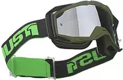 Just1 Iris Track Army Green Cross Enduro Motorcycle Mask