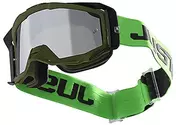 Just1 Iris Track Army Green Cross Enduro Motorcycle Mask