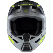 Alpinestars SM3 YOUTH RADIUM Kids Cross Enduro Motorcycle Мотошлем Grey Black Yellow Fluorescent Matt