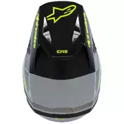 Alpinestars SM3 YOUTH RADIUM Kids Cross Enduro Motorcycle Мотошлем Grey Black Yellow Fluorescent Matt