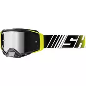 Moto Cross Enduro Mask Shot CORE STRIPE Black Yellow Fluo