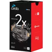 Cardo FREECOM 2x DUO Bluetooth Motorcycle Intercom Pair - Double