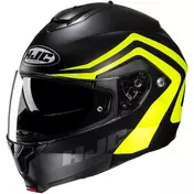 Hjc C91N NEPOS MC3HSF Modular Motorcycle Мотошлем Matt Black Yellow