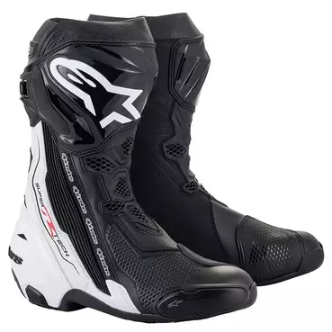 Alpinestars Supertech R мотоботинки Black White Белый