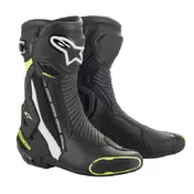 Alpinestars Smx Plus V2 мотоботинки Black White Yellow Желтый