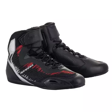 Alpinestars Faster 3 Rideknit мотоботы Silver Red Черный