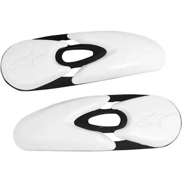 Pair of Alpinestars White Motorcycle Boot Sliders