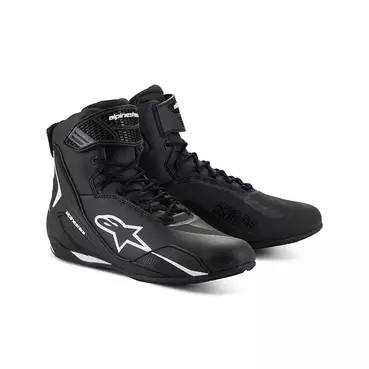 Alpinestars Faster 4 мотоботы Black White Белый
