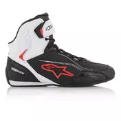 Alpinestars Faster 3 мотоботы Black White Red Красный