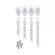 Acerbis Artiglio Strap Set White Белый