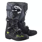 Alpinestars Tech 5 мотоботинки Black Grey Yellow Fluo Серый