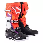 Alpinestars Tech 10 мотоботинки Black Red Orange Оранжевый