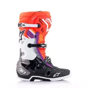 Alpinestars Tech 10 мотоботинки Black Red Orange Оранжевый