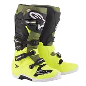 Alpinestars Tech 7 2019 Boot Yellow Fluo Military Green Black Желтый