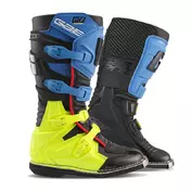 Gaerne Gxj Kid мотоботинки Black Blue Yellow Fluo Синий