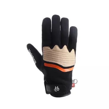 Helstons Jazz Hiver мотоперчатки Black Orange Beige Черный