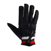 Helstons Ziper Ete Leather мотоперчатки White Red Красный