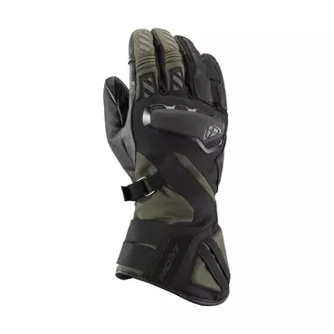 Ixon Ms Drakkar мотоперчатки Black Khaki Зеленый