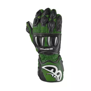 Berik Track 2.0 мотоперчатки Black Green Military Зеленый