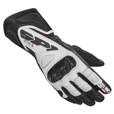 Spidi Str-6 Lady мотоперчатки Black White Белый