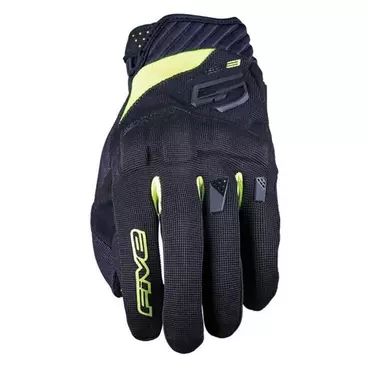 Five Rs3 Evo мотоперчатки Black Yellow Fluo Желтый