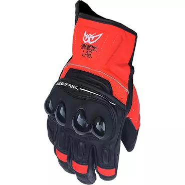 Berik Tx-2 Leather мотоперчатки Black Red Красный