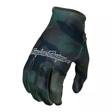 Troy Lee Designs Air Brushed мотоперчатки Green Camo Зеленый