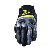 Five Sf2 мотоперчатки Grey Yellow Fluo Черный
