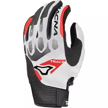 Macna Trace мотоперчатки White Red Black Белый