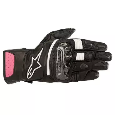 Alpinestars Stella Sp-2v2 Leather мотоперчатки Black Fuchsia Розовый