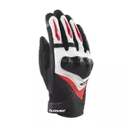 Clover Raptor 3 мотоперчатки Black White Red Красный