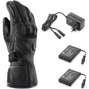 Clover POLAR-2 WP KIT VERSION Heated Motorcycle мотоперчатки Kit, Black (Batteries and Charger Included)