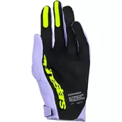 Alpinestars Supertech MX Cross Enduro Motorcycle мотоперчатки Lavender Purple Fluorescent Yellow