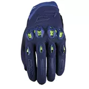 Five Stunt Evo 2 мотоперчатки Blue Fluo Yellow Синий