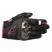 Alpinestars Stella Smx-1 Air V2 мотоперчатки Black Fuchsia Розовый