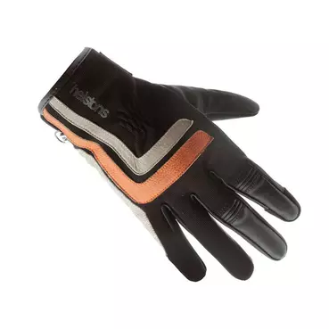 Helstons Jeff Ete мотоперчатки Black Orange Beige Оранжевый