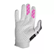 Seven Mx Zero 25.1 Clash мотоперчатки White Pink Серый
