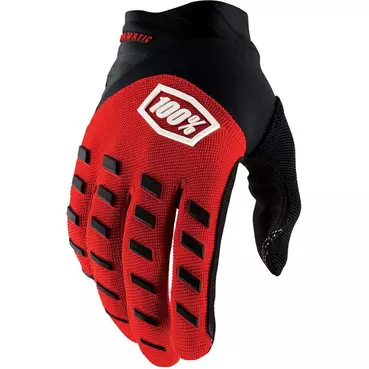 100% Airmatic Youth мотоперчатки Red Black Красный