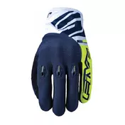 Five E3 мотоперчатки Yellow Fluo Blue Желтый