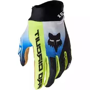 Fox Pro Circuit Foyl мотоперчатки Black White Blue Черный