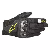 Alpinestars Smx-1 Air V2 мотоперчатки Black Yellow Fluo Желтый