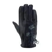 Helstons Flower Ete Lady Leather мотоперчатки Black Черный
